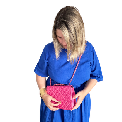 Borsa in simil pelle Molly - fucsia